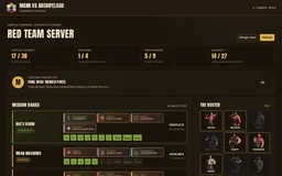 The campaign tracker with sample data: 17 of 38 checks cleared, 5 of 9 classes unlocked, and a mission board with each mission's modifiers and waves.